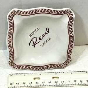 VTG Hotel Real Vaduz Liechtenstein Ashtray Made in England 4.25"